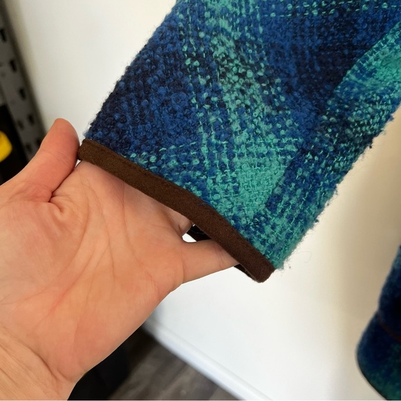 Soft Surroundings Boucle Plaid Wool Blend Jacket - Picture 6 of 14